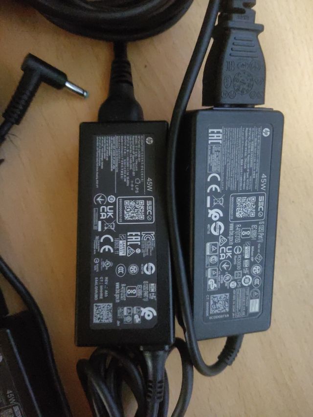 HP LOTE 4 CARGADORES ORIGINALES