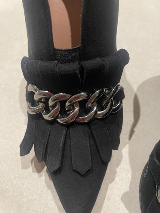 zapato mujer negro de ante