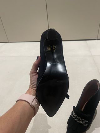 zapato mujer negro de ante