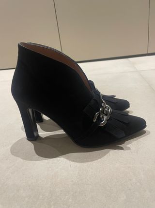 zapato mujer negro de ante