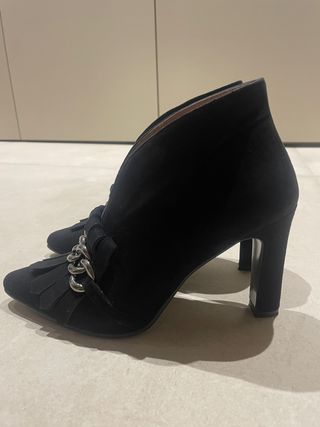 zapato mujer negro de ante