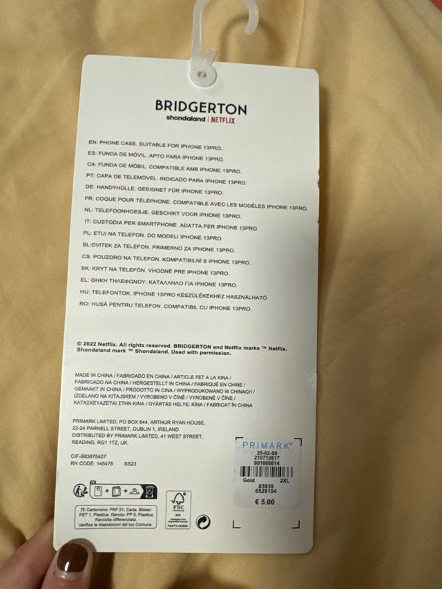 Funda iphone 13 pro Bridgerton