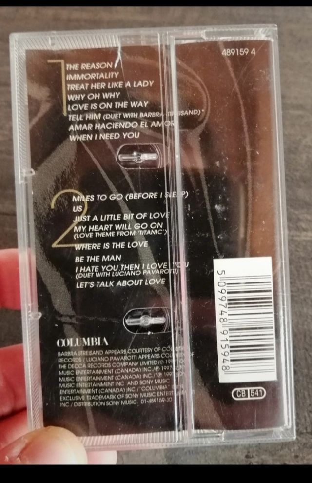 Audio Cassetta Celine Dion 1997