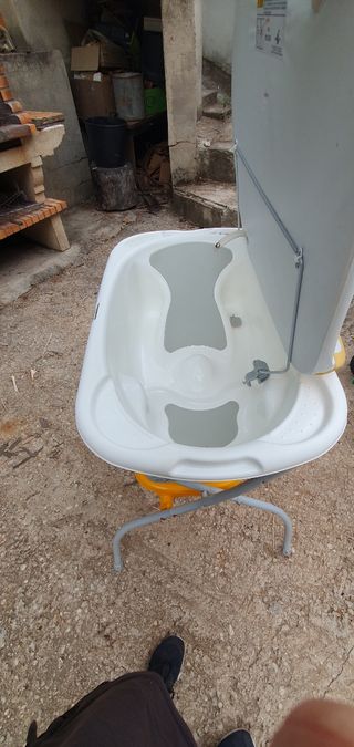 Bañera bebé con cambiador