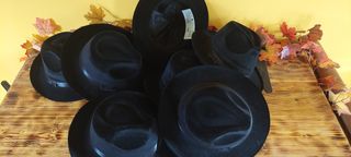 Pack 5u sombrero disfraz carnaval tipo gangster