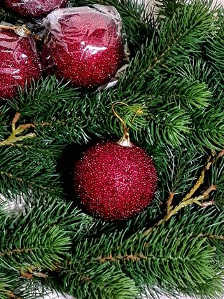 Bolas Natal, Set 6, D: 8 cm