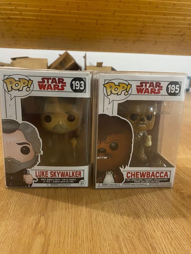 pack 2 funkos luke y chewbacca