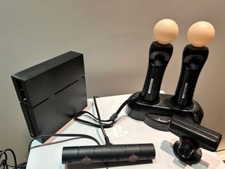 ps4 slim +gafas vr + juegos vr+ vr aim controller