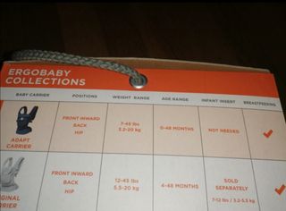 Porteador de bebé NUEVO