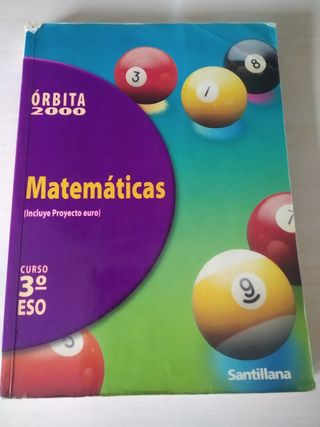 Libro Matemáticas tercero ESO