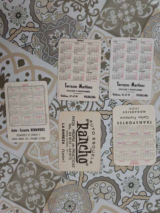 Calendarios de bolsillo de coches