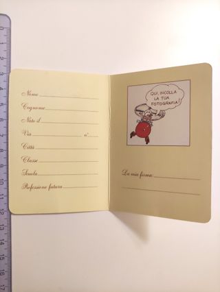 Carta d'identità - Mulino Bianco 1985