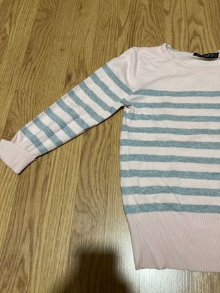 Jersey rosa palo y gris