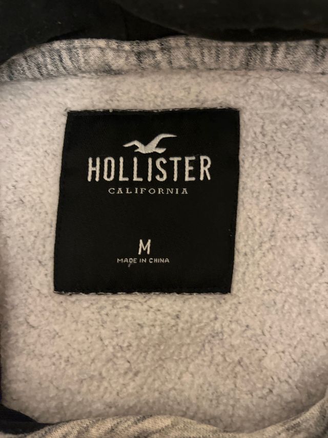 Sudadera Hollister gris Hombre