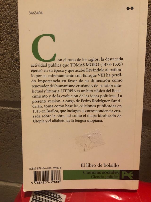 Libro Utopía