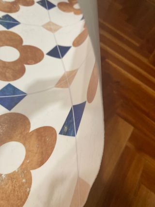 Suelo vinílico cocina baldosas vintage