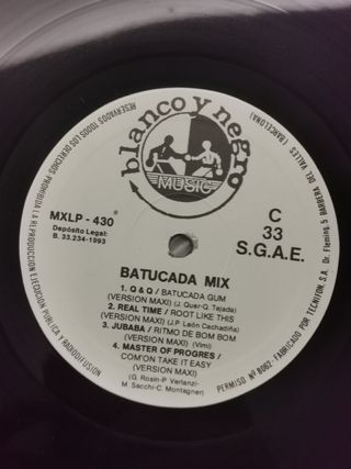 Vinilo doble Batucada Mix Quique Tejada