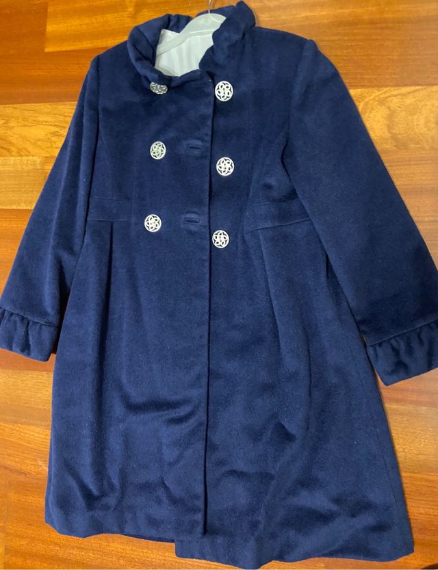Abrigo de paño niña talla 12