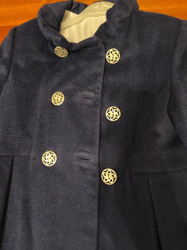 Abrigo de paño niña talla 12