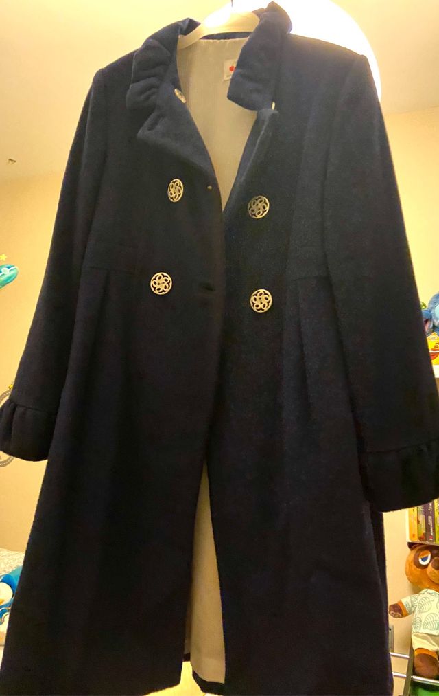 Abrigo de paño niña talla 12