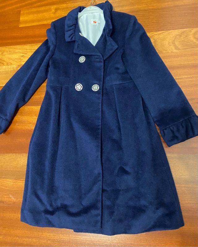Abrigo de paño niña talla 12
