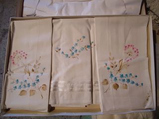 Completo lenzuola matrimoniali dipinte