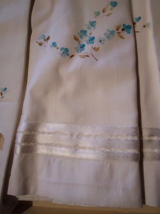 Completo lenzuola matrimoniali dipinte