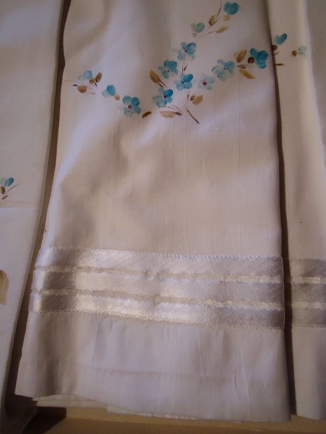 Completo lenzuola matrimoniali dipinte