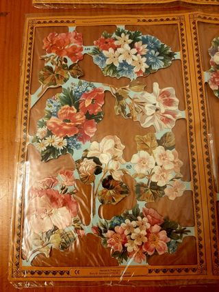 Cromos troquelados antiguos de coleccion