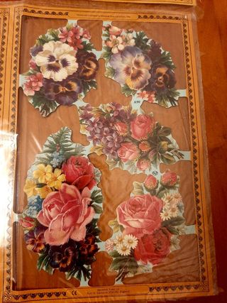 Cromos troquelados antiguos de coleccion