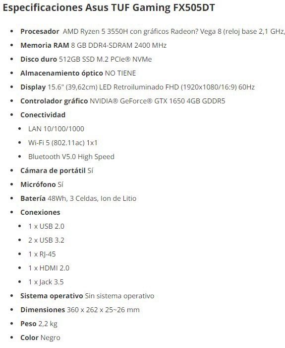 Portatil Asus TUF Gaming afbeelding 10