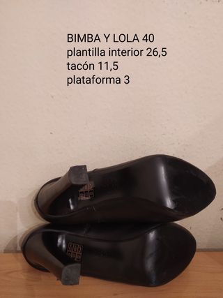 BIMBA Y LOLA - zapatos cerrados tacon 40