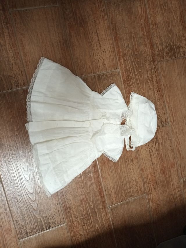 Traje marfil plumeti 12 meses