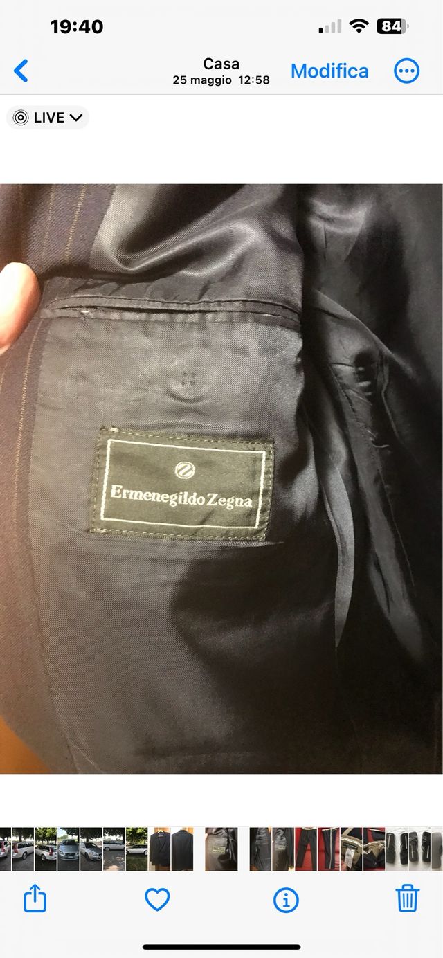 giacca in lana e cachemir di ermenegildo Zegna