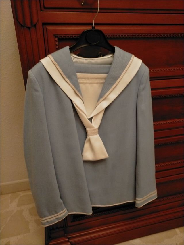 traje 1 comunión niño azul talla 11