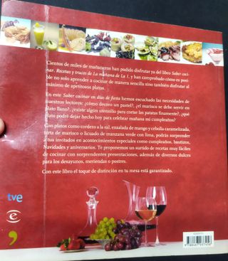 LIBROS DE COCINA SABER COCINAR “LA MAÑANA TVE 1”