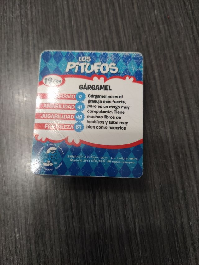 Cartas los pitufos