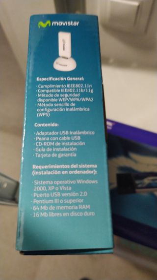 Pincho WiFi adaptador USB para ordenador