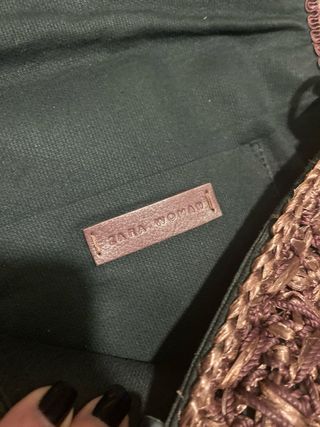 Bolso esparto/mimbre Zara