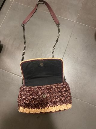 Bolso esparto/mimbre Zara