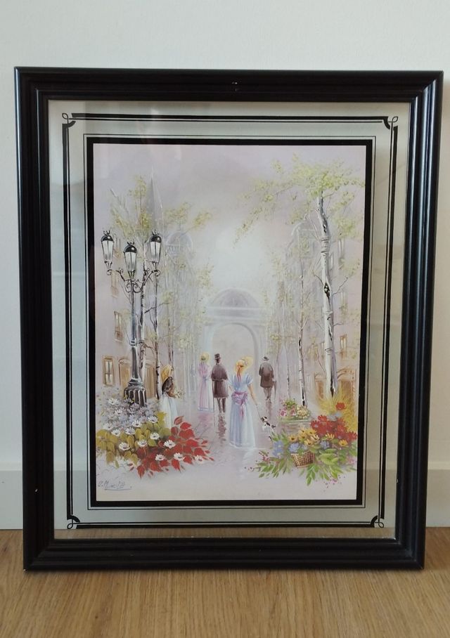 Colección de cuadros de arte paisajísticos