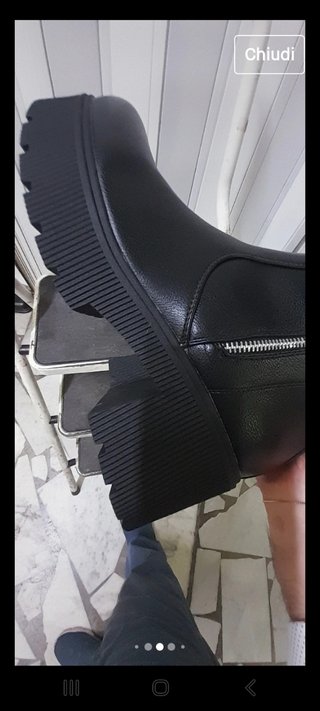 Stivaletti donna Alti pelle nera N40