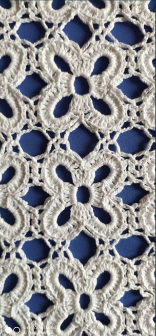 Colcha de crochê vintage