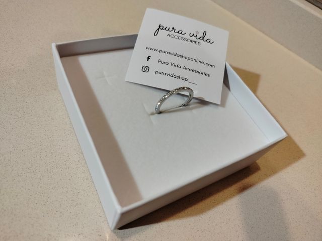 Anello con zirconi Pura Vida