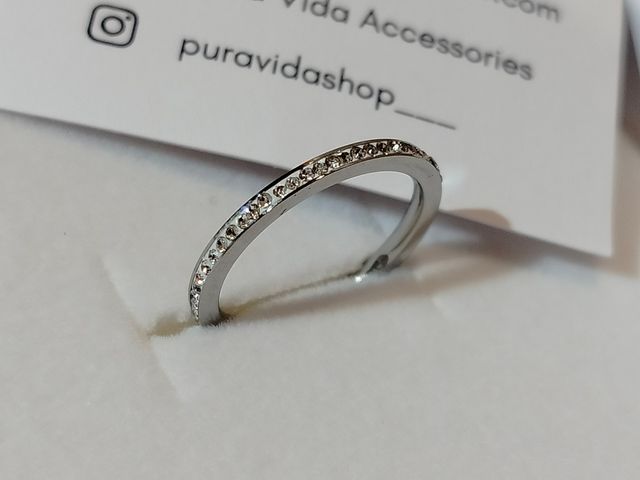 Anello con zirconi Pura Vida