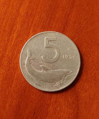 Monete 1 - 5 - 10 lire del 1954