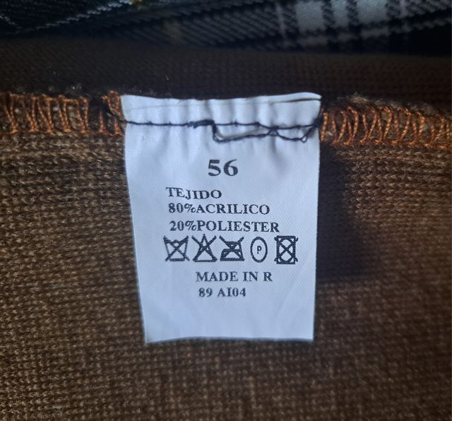 Abrigo encerado escocés