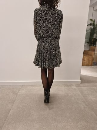 Vestido estampado Zara M