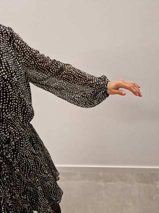 Vestido estampado Zara M