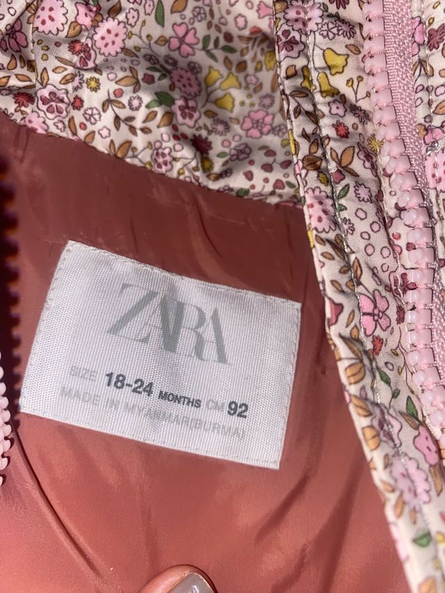 Chaquetón niña flores